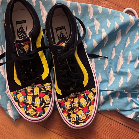 Vans Black and Yellow Cartoon Sneakers - Picture 8 of 8
